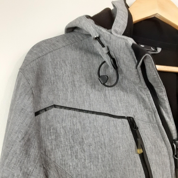 4F Street Racer grey neo-dry zip up waterproof windproof jacket men size large - Picture 3 of 13